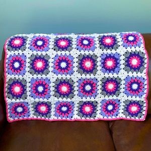 Hand crocheted baby blanket